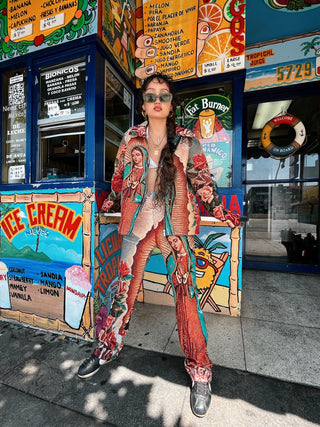 Virgencita Tapestry Zipper Jacket