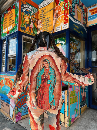 Virgencita Tapestry Zipper Jacket