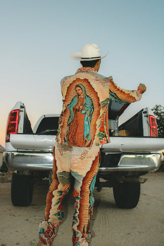 Virgencita Tapestry Zipper Jacket