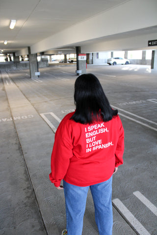 I Speak English, But I Love in Spanish Hoodie
