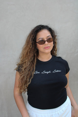 Live, Laugh, Latina Baby Tee