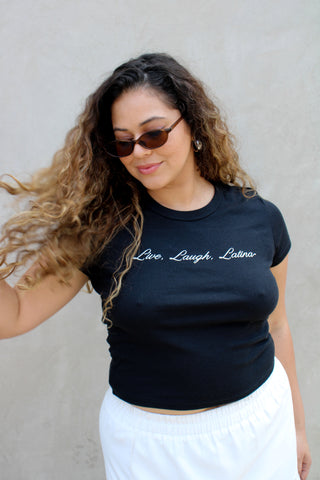 Live, Laugh, Latina Baby Tee