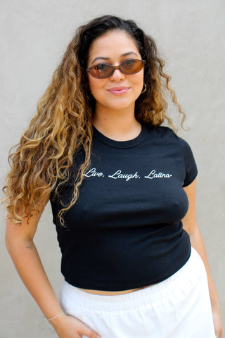 Live, Laugh, Latina Baby Tee