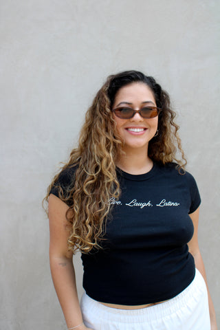 Live, Laugh, Latina Baby Tee