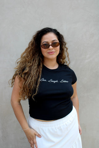 Live, Laugh, Latina Baby Tee