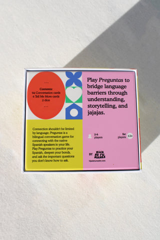 Preguntas Bilingual Conversation Card Game