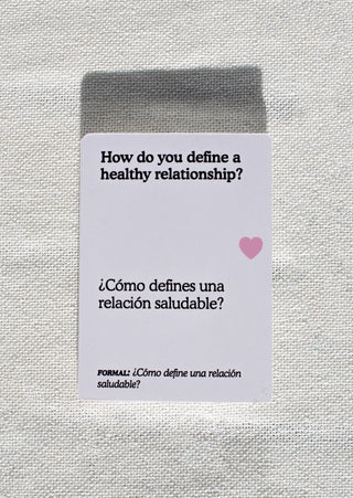 Preguntas Bilingual Conversation Card Game