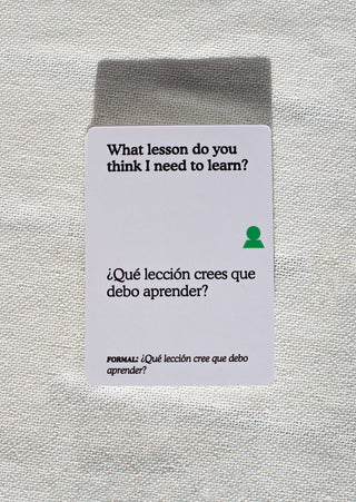 Preguntas Bilingual Conversation Card Game