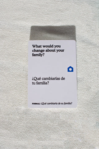 Preguntas Bilingual Conversation Card Game