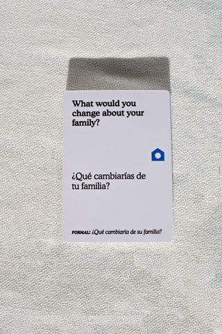 Preguntas Bilingual Conversation Card Game