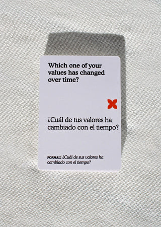Preguntas Bilingual Conversation Card Game
