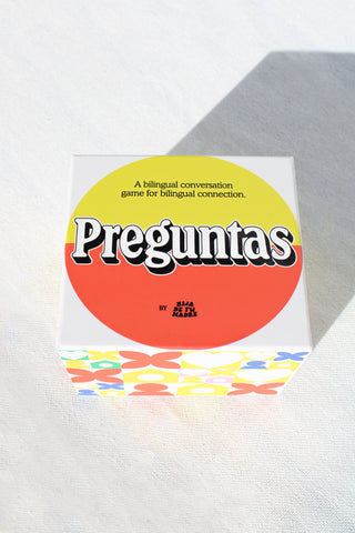 Preguntas Bilingual Conversation Card Game