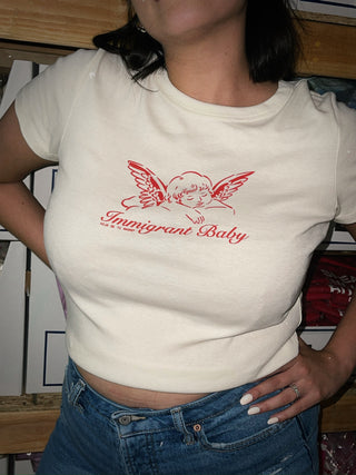 Immigrant Baby Cropped Baby Tee