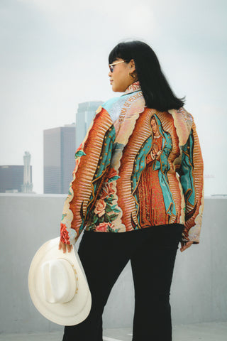 Virgencita Tapestry Zipper Jacket