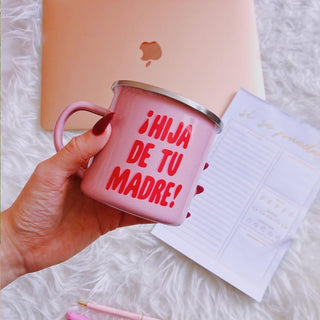 Hija De Tu Madre Enamel Mug