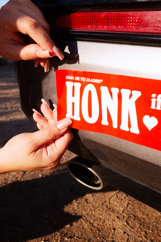 Honk If You Love Latinas Bumper Sticker