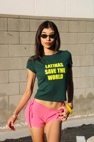 Latinas Save The World Baby Tee