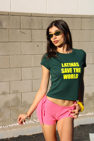 Latinas Save The World Baby Tee