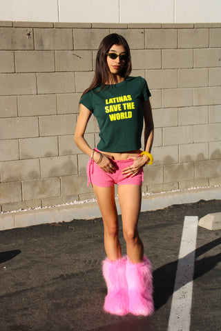 Latinas Save The World Baby Tee