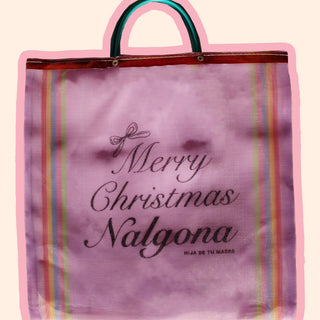 Merry Christmas Nalgona Mercado Bag