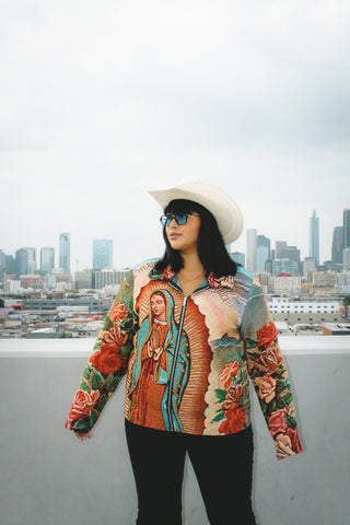 Virgencita Tapestry Zipper Jacket
