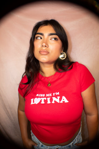 Kiss Me I'm Latina Baby Tee