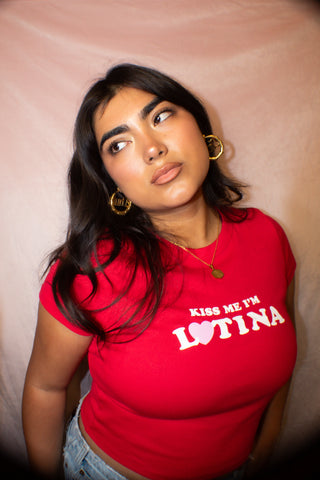Kiss Me I'm Latina Baby Tee