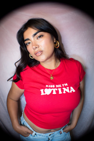 Kiss Me I'm Latina Baby Tee