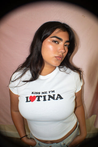 Kiss Me I'm Latina Baby Tee