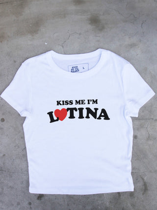 Kiss Me I'm Latina Baby Tee