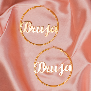 Bruja Gold Hoop Earrings 